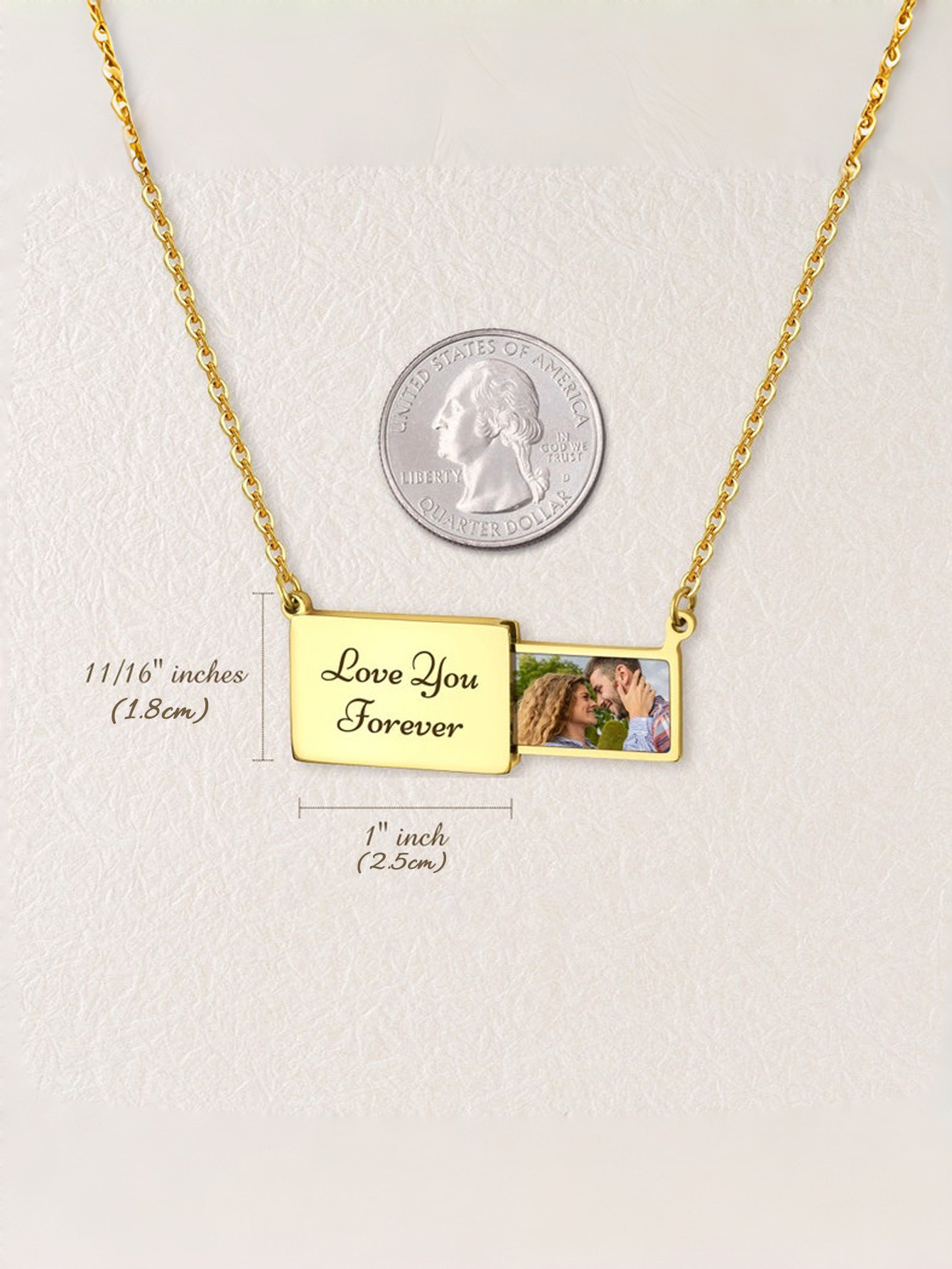 Custom Hidden Drawer Photo Necklace